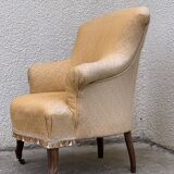 Toad armchair style Napoleon III fringe pompoms