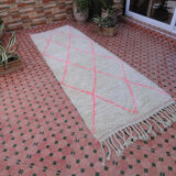 Moroccan Beni Ouarain hallway carpet berber 283 x 100