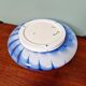 Ceiling light/wall sconce in blue and white Murano glass, 1970.
