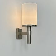 Perzel wall light model 1141 bis, metal and opaline, France, 1960