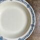 Salins round hollow dish in blue ironstone, "Arbois Ennege" service