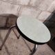 Green formica stool