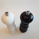 Peugeot salt and pepper mill set in black and white lacquered wood 18 cm