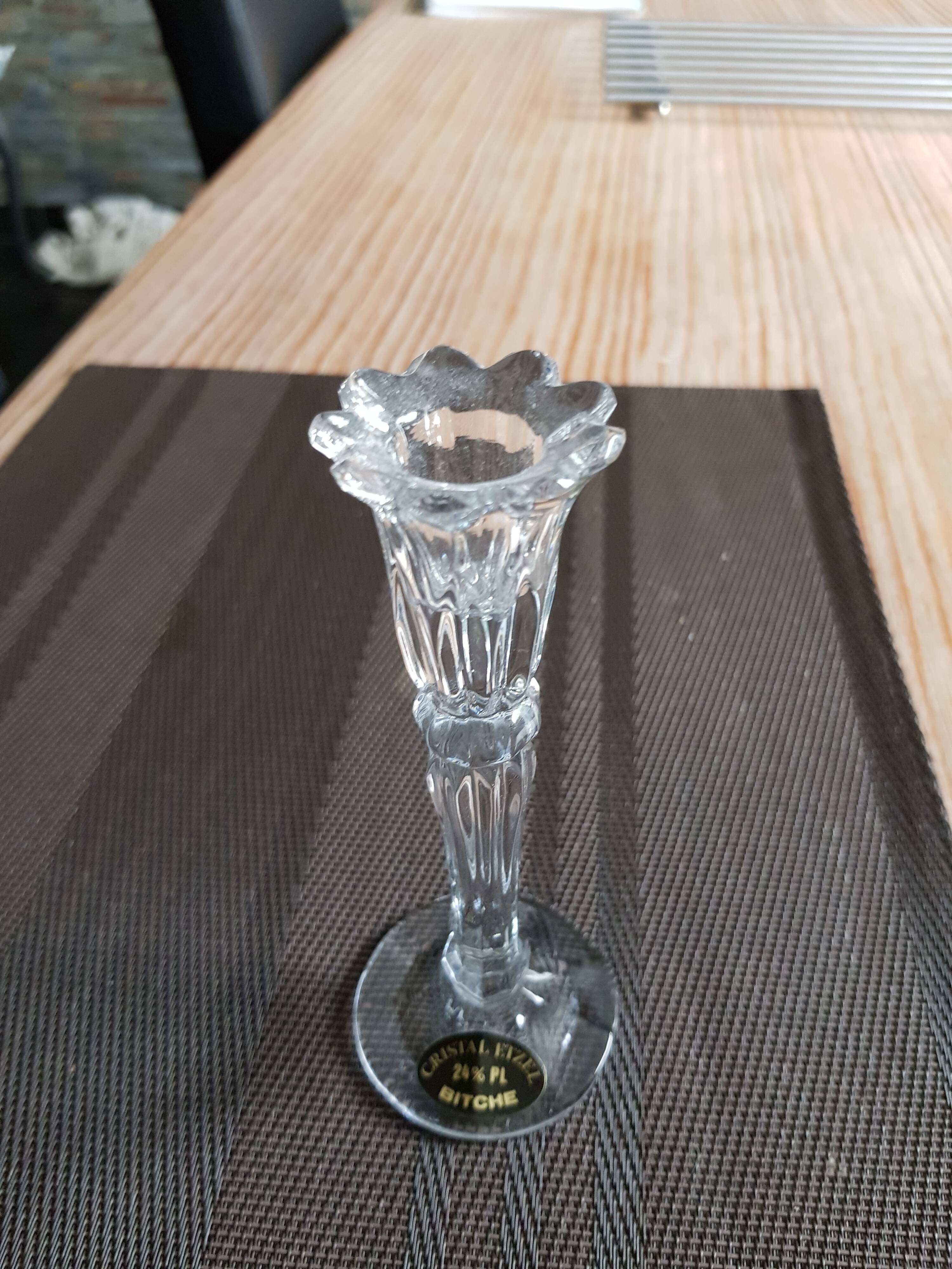 Crystal candle holder