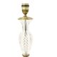 Lampe de table Empire en cristal taillé motif diamant et bronze doré