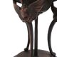 Lampe montgolfière de table en vitrail façon Tiffany