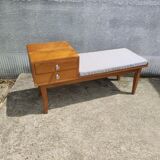 Scandinavian-style telephone bench