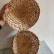 Petite sculpture panier osier