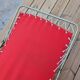 Metal and canvas camp bed