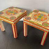 Pair of bedside or end table side tables