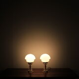 Set of two table lamp by Jablonecké sklárny, 1980´s.