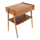 Table de chevet scandinave en teck Carlström Suède 1960