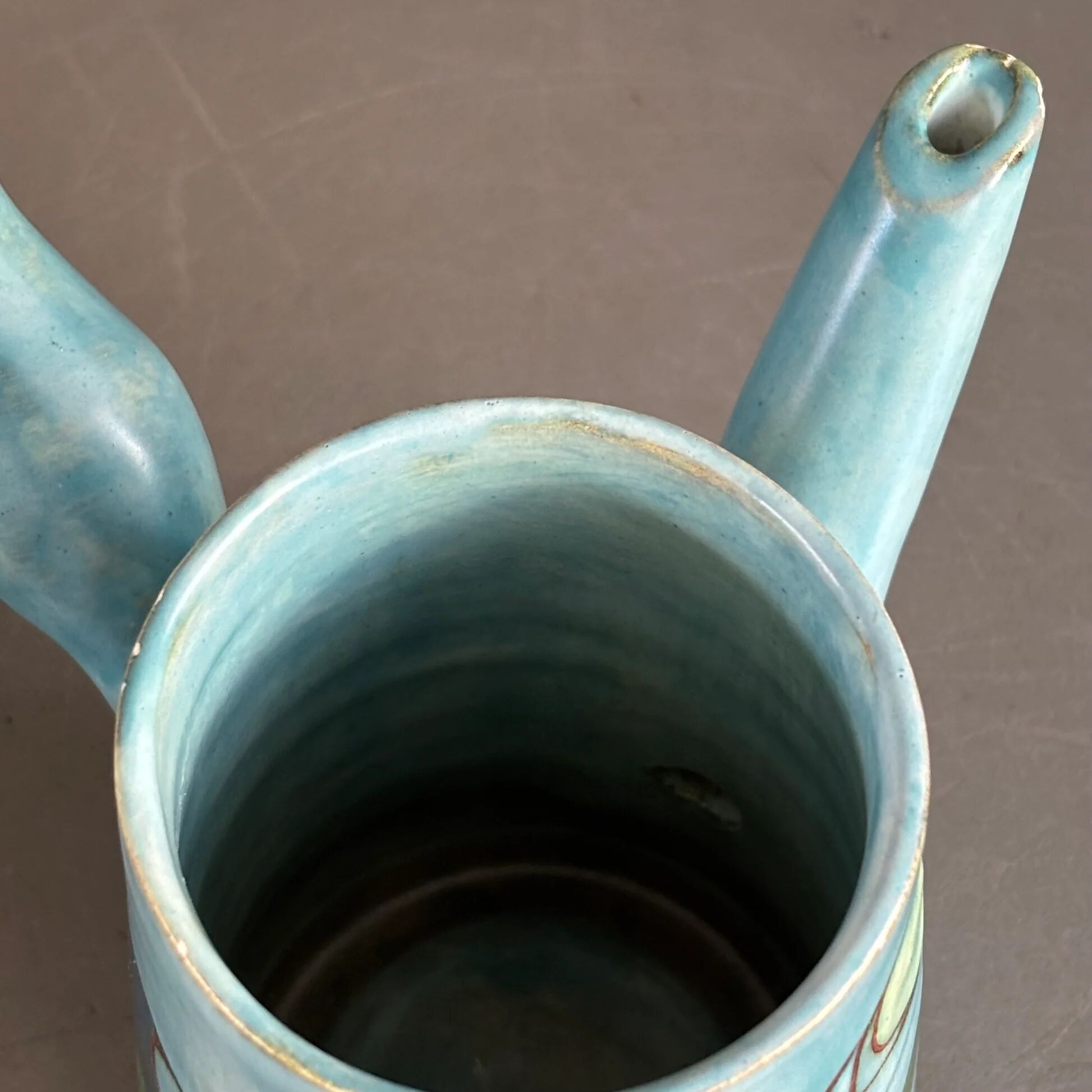Ceramic teapot by Marie-Christine Treinen - Vallauris - Ref 1396
