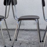 Chairs skaï and chrome 1970