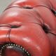 English chesterfield 2.5/3 seater sofa made of cowhide leather in red