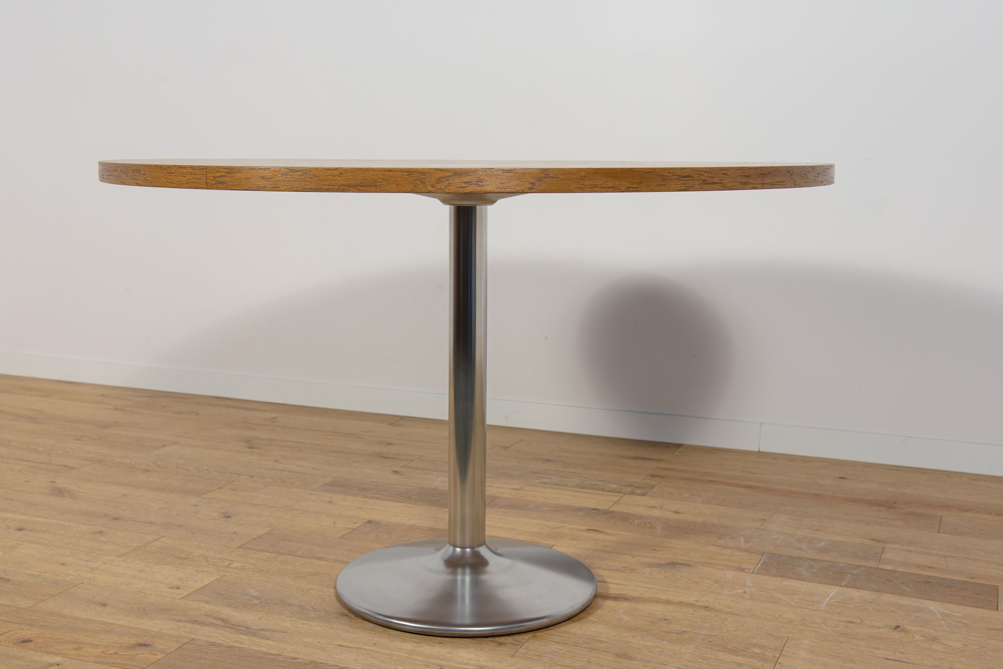 Mid-Century Oak Modern Round Dining Table, Denmark, 1970s