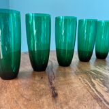 Vintage liquor and lemonade glasses, mid century modern from 1960s for apartment decoration / tablew