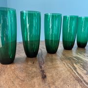 Vintage liquor and lemonade glasses, mid century modern from 1960s for apartment decoration / tablew