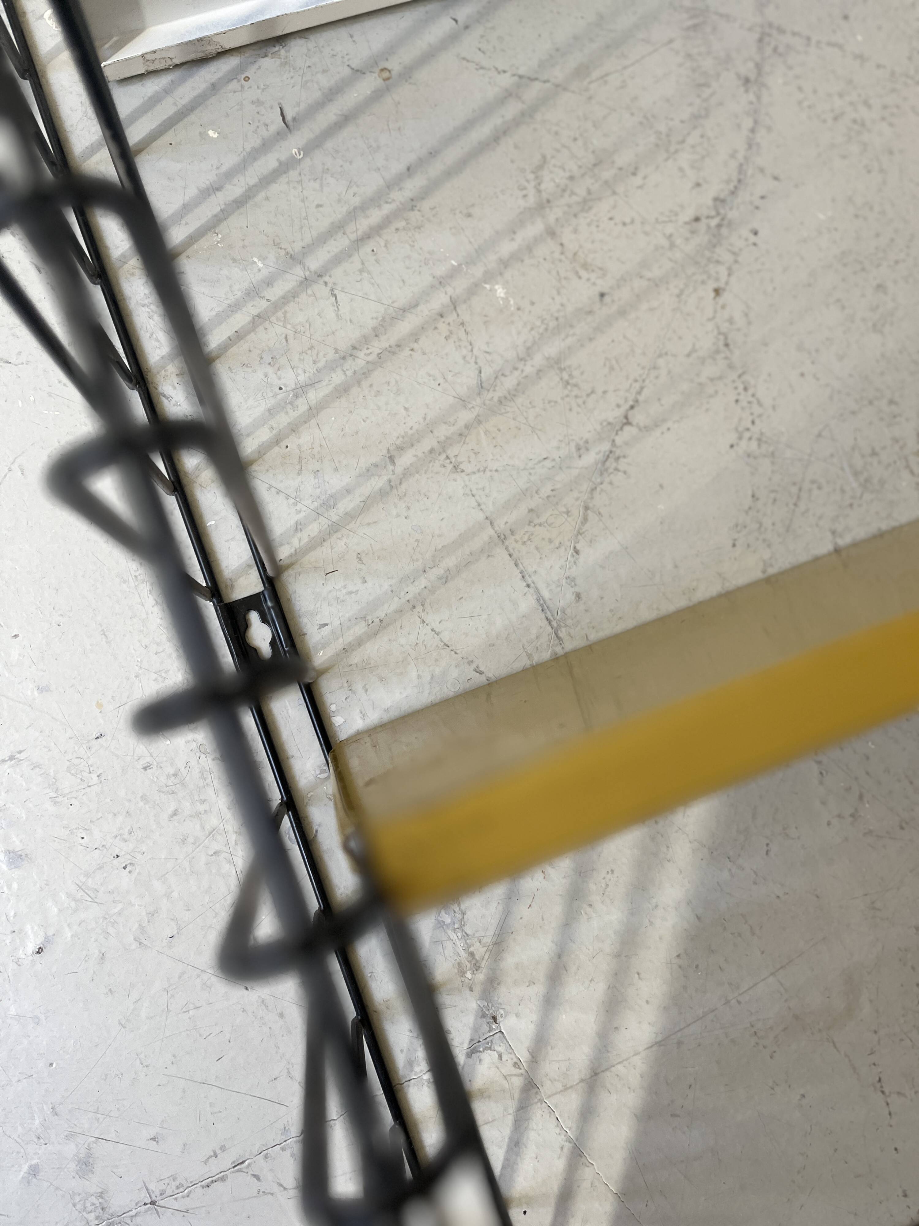 Tomado design metal wall shelf 1970