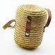 Wicker basket of spa cure and its vichy glass