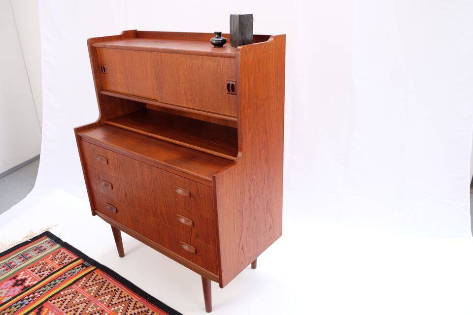 Vintage Danish secretary from the 1960s/70s, in teak, mid-century style.