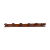Coatrack wood 6 hooks industrial or school