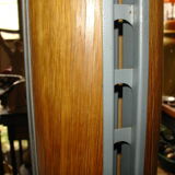 Floor lamp PHILIPS wood and Grey painted steel around 1970