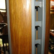 PHILIPS floor lamp, wood and grey painted steel, circa 1970