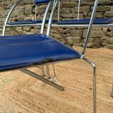 Paire de chaises bleues