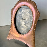 Art nouveau copper and metal picture frame