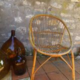 Vintage rattan armchair