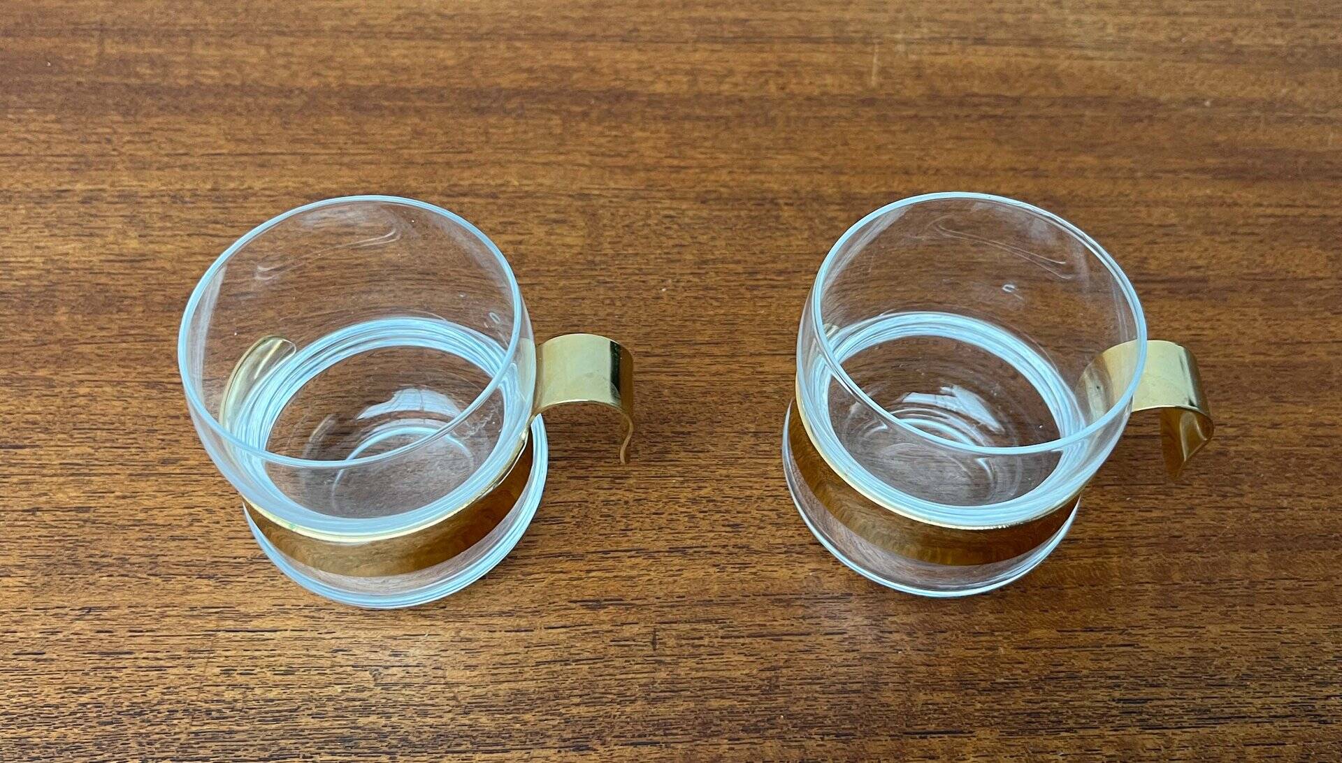 Vintage tea glasses Paula Series by Jorma Vennola for Iittala, 1970s, set of 2