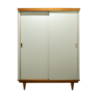 Armoire penderie vert-gris