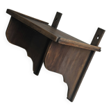 Antique wooden wall shelf.