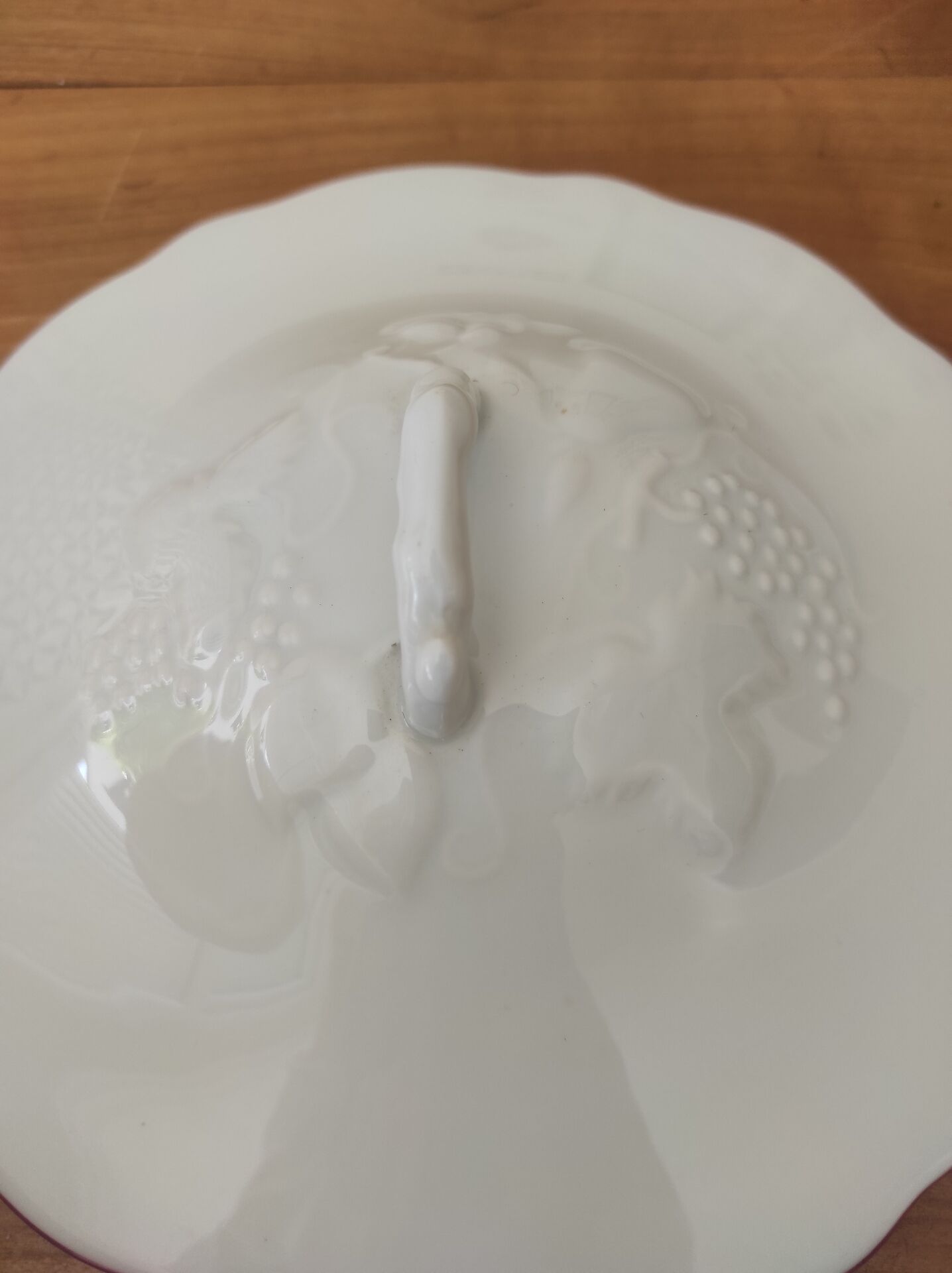 Vegetable soup tureen porcelain Ph. Deshoulière California series decoration