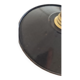 Black enamelled pendant lamp 1950
