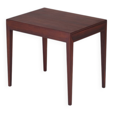 Table d'Appoint avec Tiroir en Palissandre par Severin Hansen pour Haslev Møbelsnedkeri, 1950s