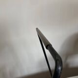 Modernist magazine rack French work 1950 in iron and brass