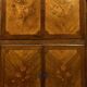 Marquetry drop-leaf secretary in Louis XV style circa 1900.
