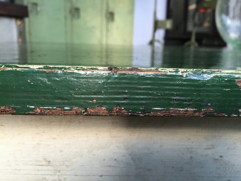 Vintage school workshop table