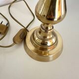 Brass and wool lamp