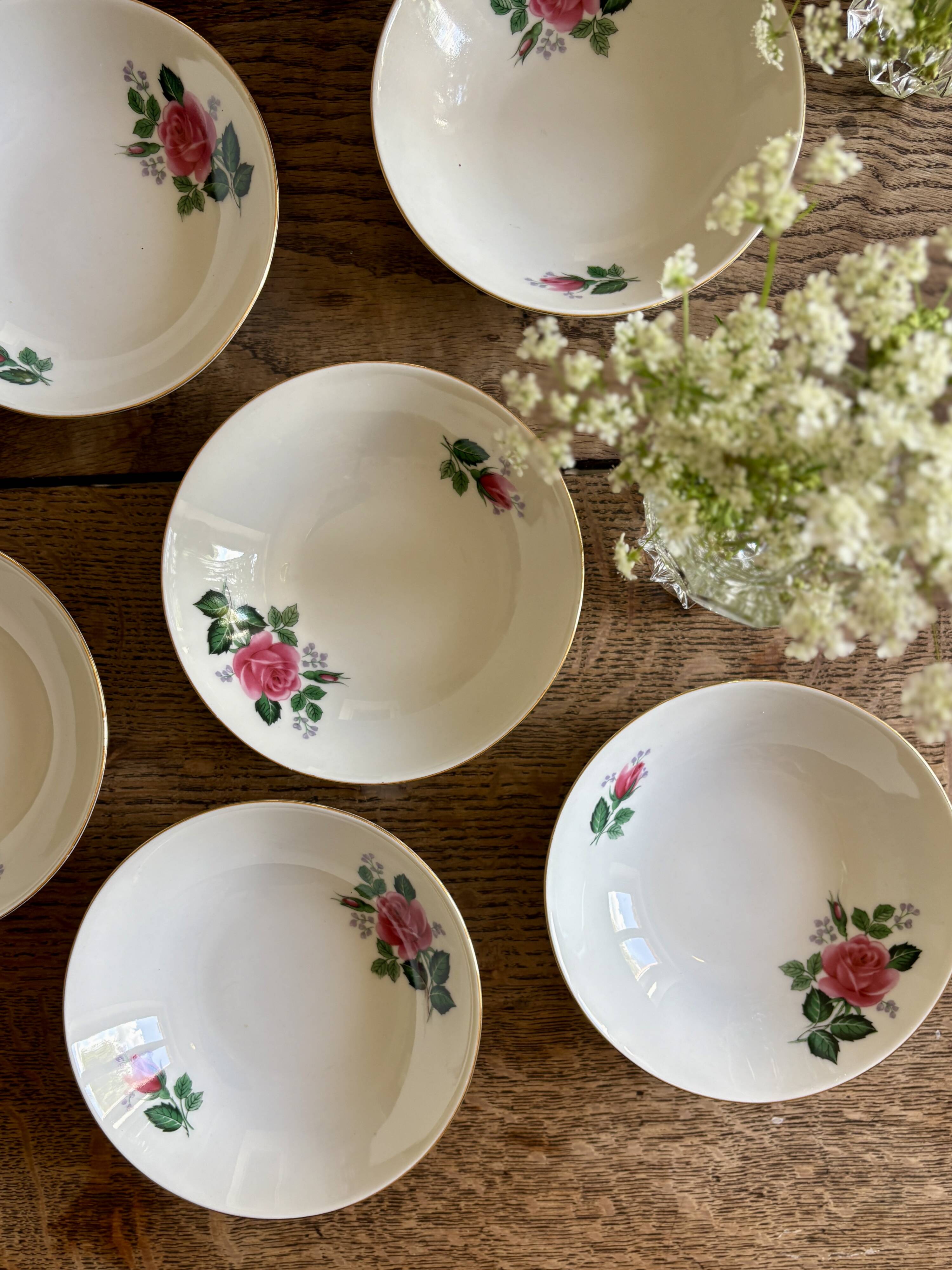 Set of 8 vintage porcelain ramekins