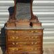 Commode en noyer Louis XV avec miroir