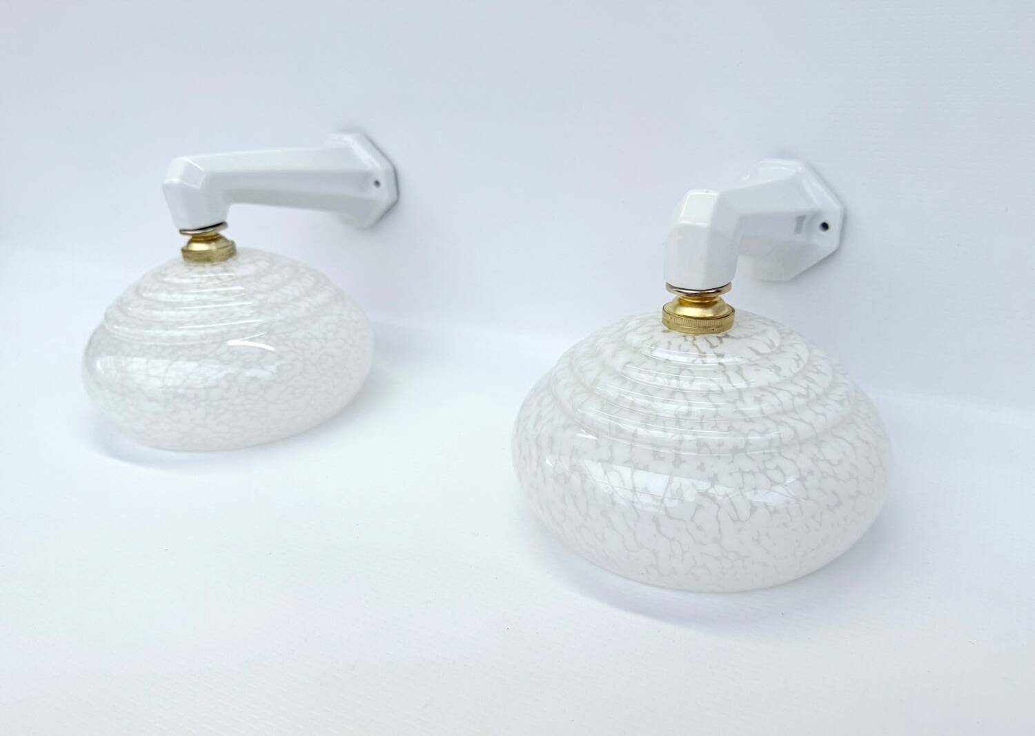 Antique porcelain wall lights