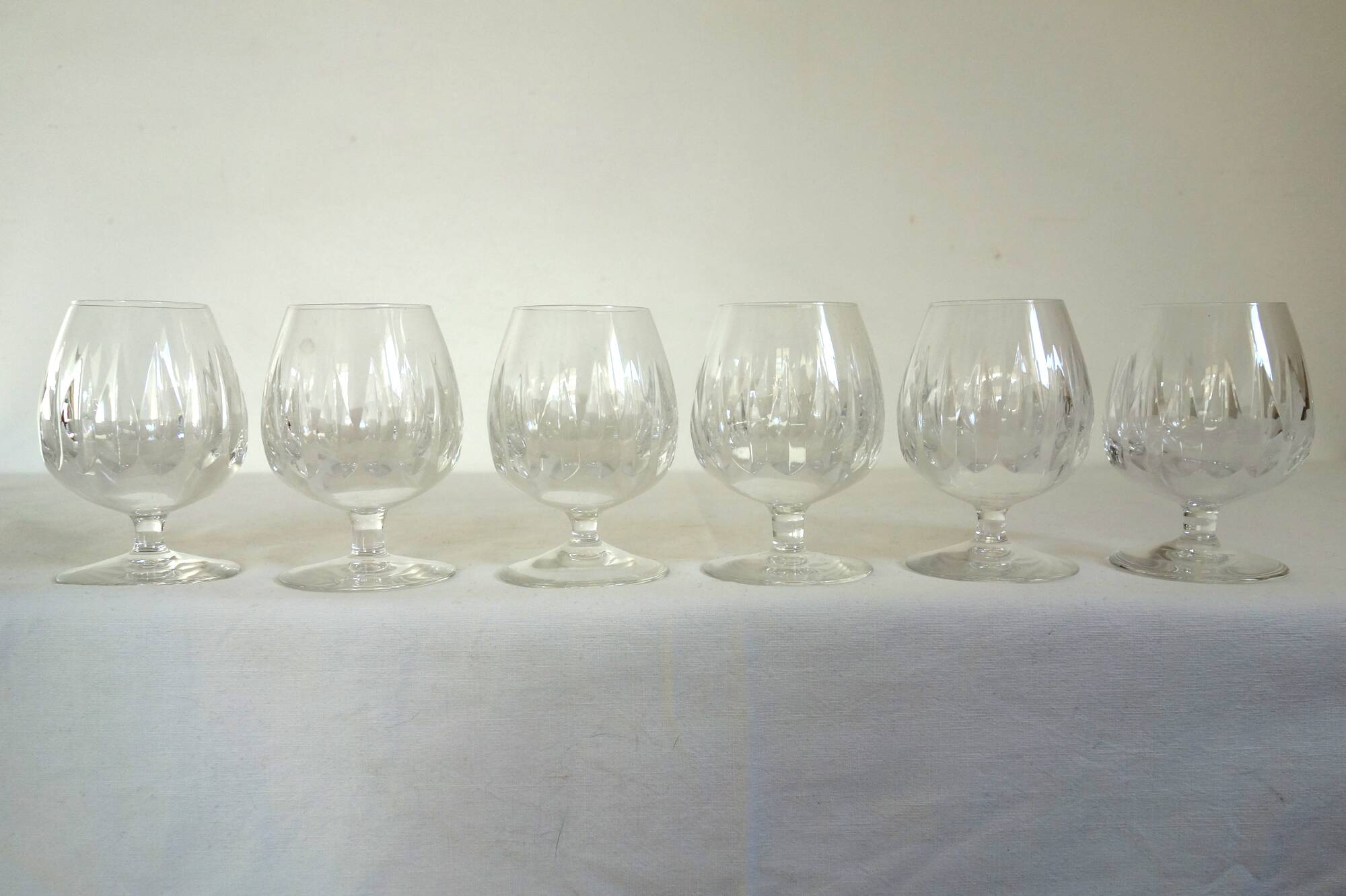 Set of 6 vintage Villeroy & Boch Cognac glasses stamped