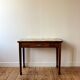 Vintage wood and ceramic table