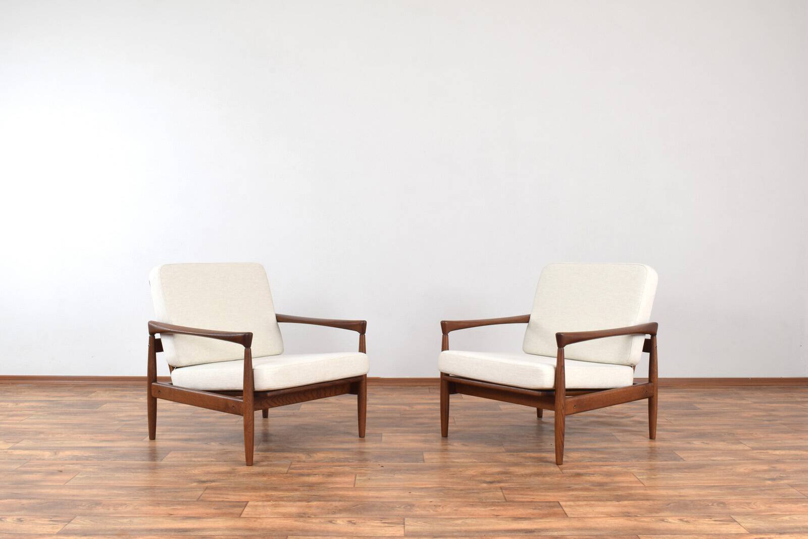 Mid-Century Oak Kolding Armchairs by Erik Wørts for IKEA, 1960s, Set of 2