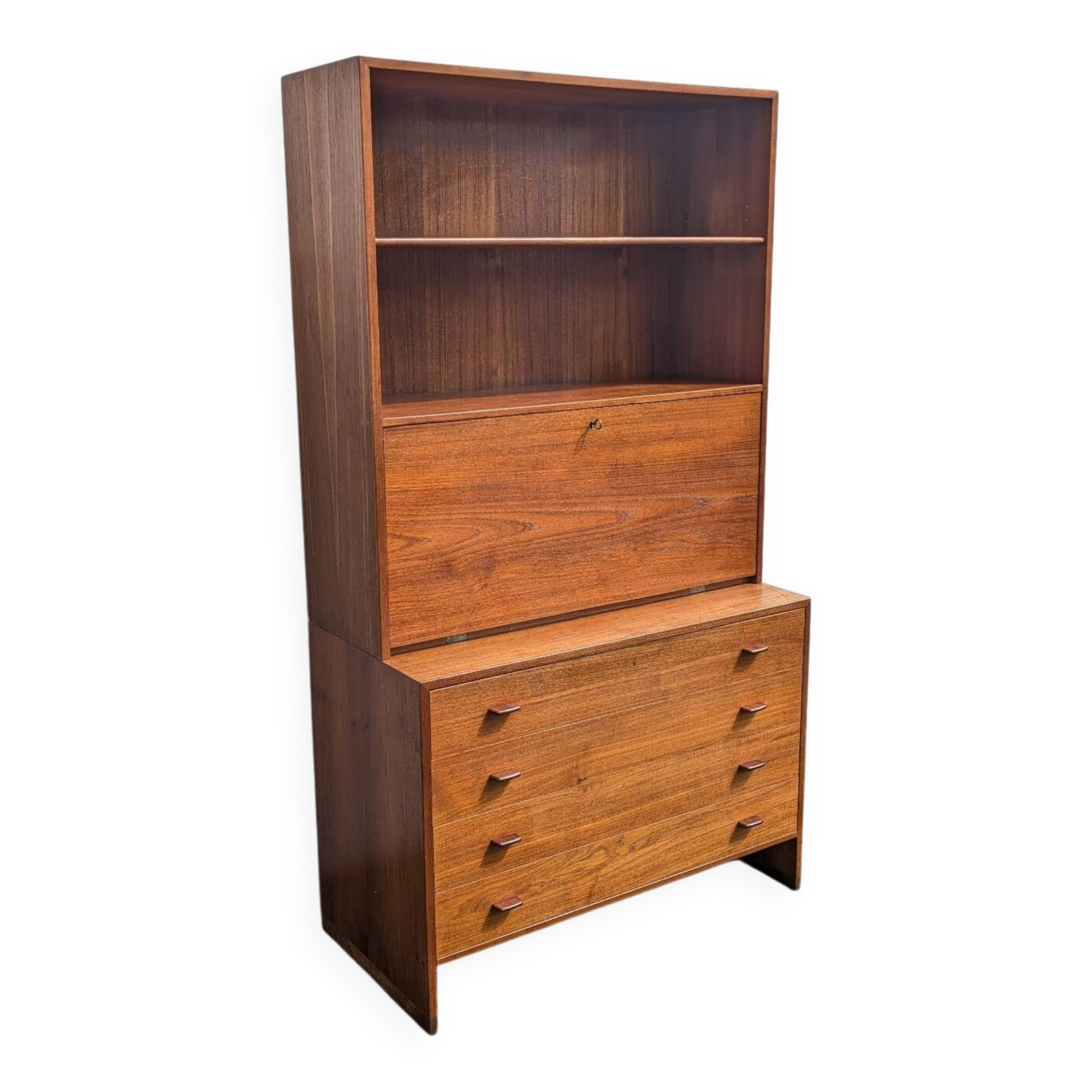 Wegner modular secretary library (RY Møbler) teak 50s