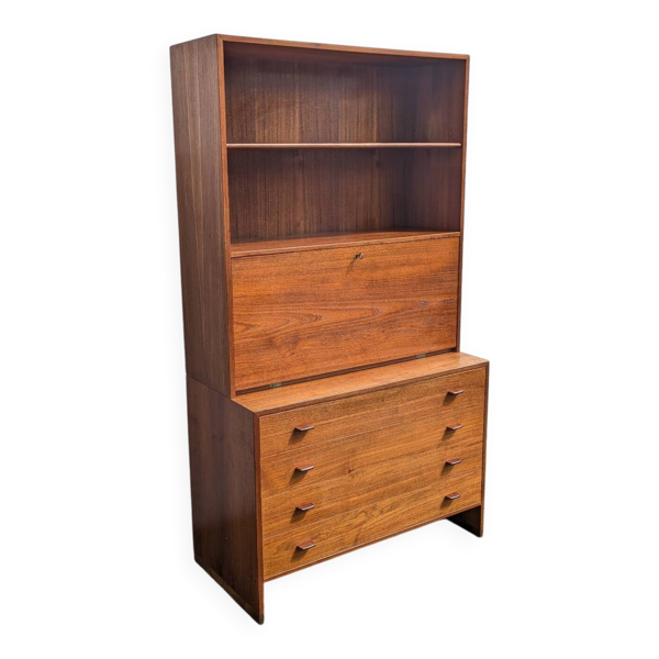 Secrétaire bibliothèque commode modulable Wegner( RY Møbler) teck 50's