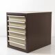 Industrial vintage metal set of drawers